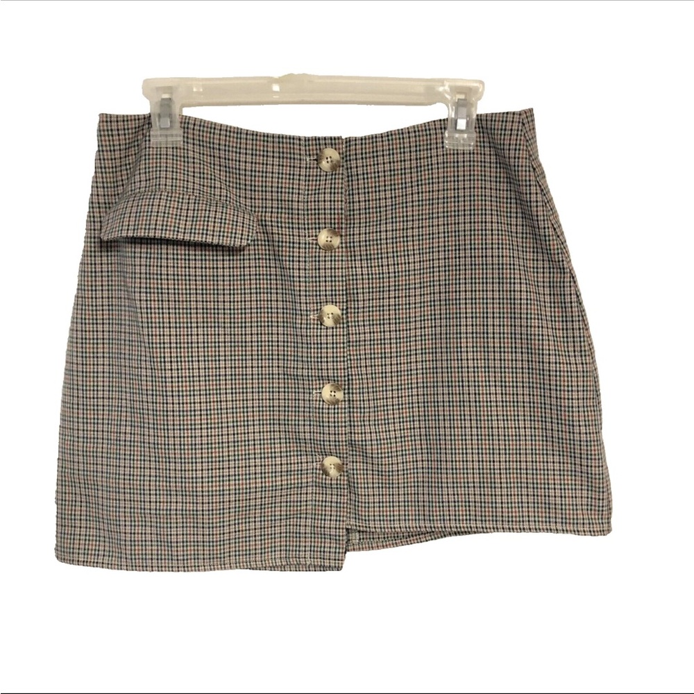 Magnolia South Skirt Size Large Casual Plaid Button Front with Pocket
Waist 30"